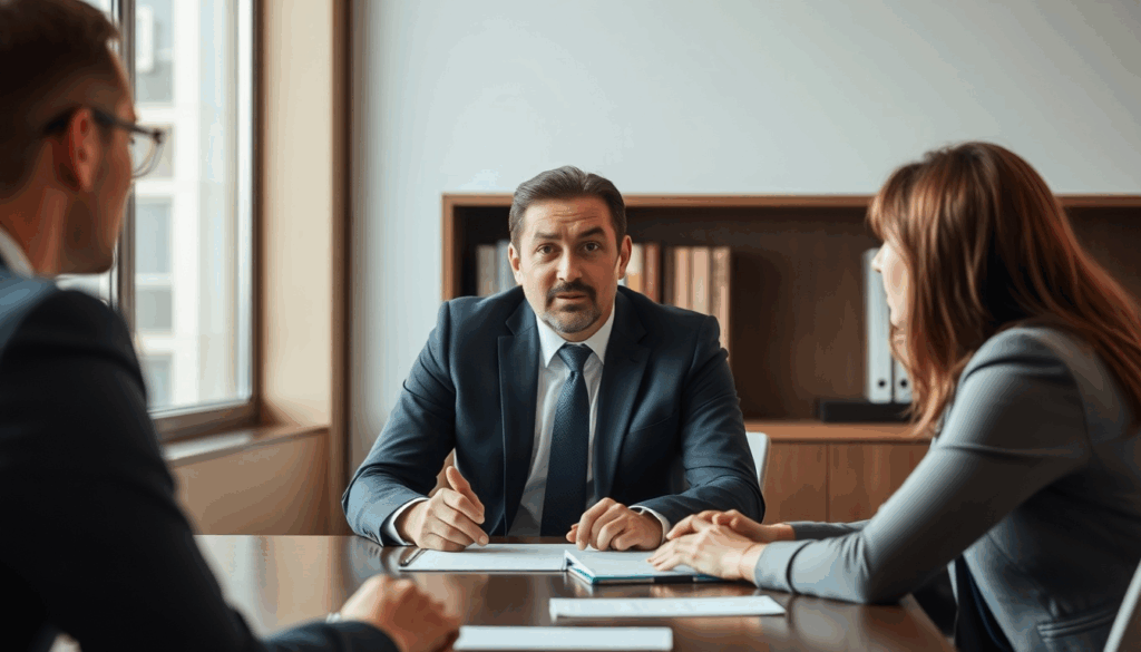 5796047b-5eba-4630-b545-2342d11c98bb_neuroflash-A_picture_of_a_lawyer_advising_his_clients_at_the__1750599710